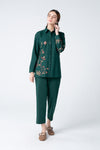 Embroidered Crosshatch Shirt
