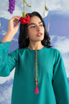 2 Pc Embroidered Tonal Nep Suit