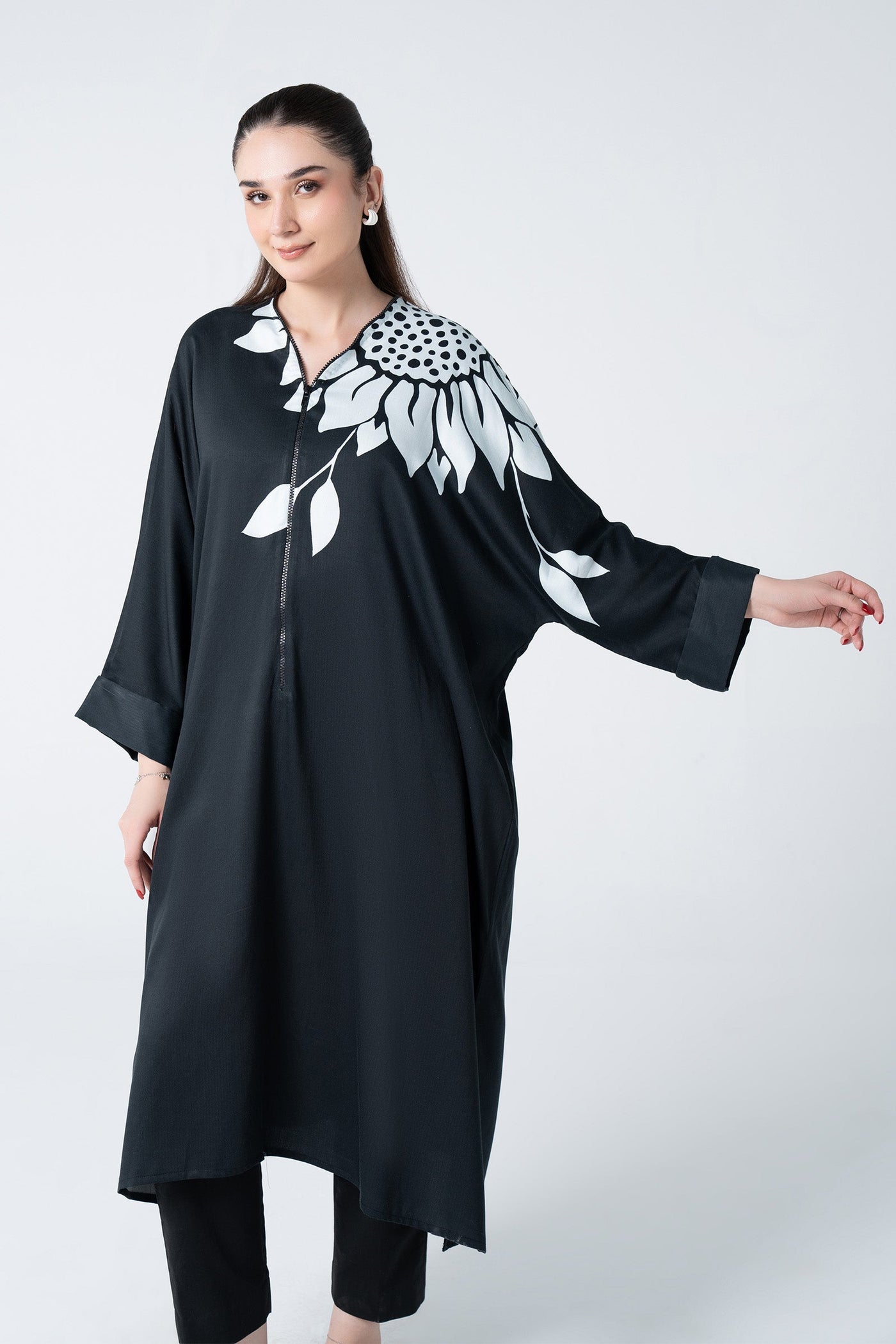 Printed Twill Kaftan