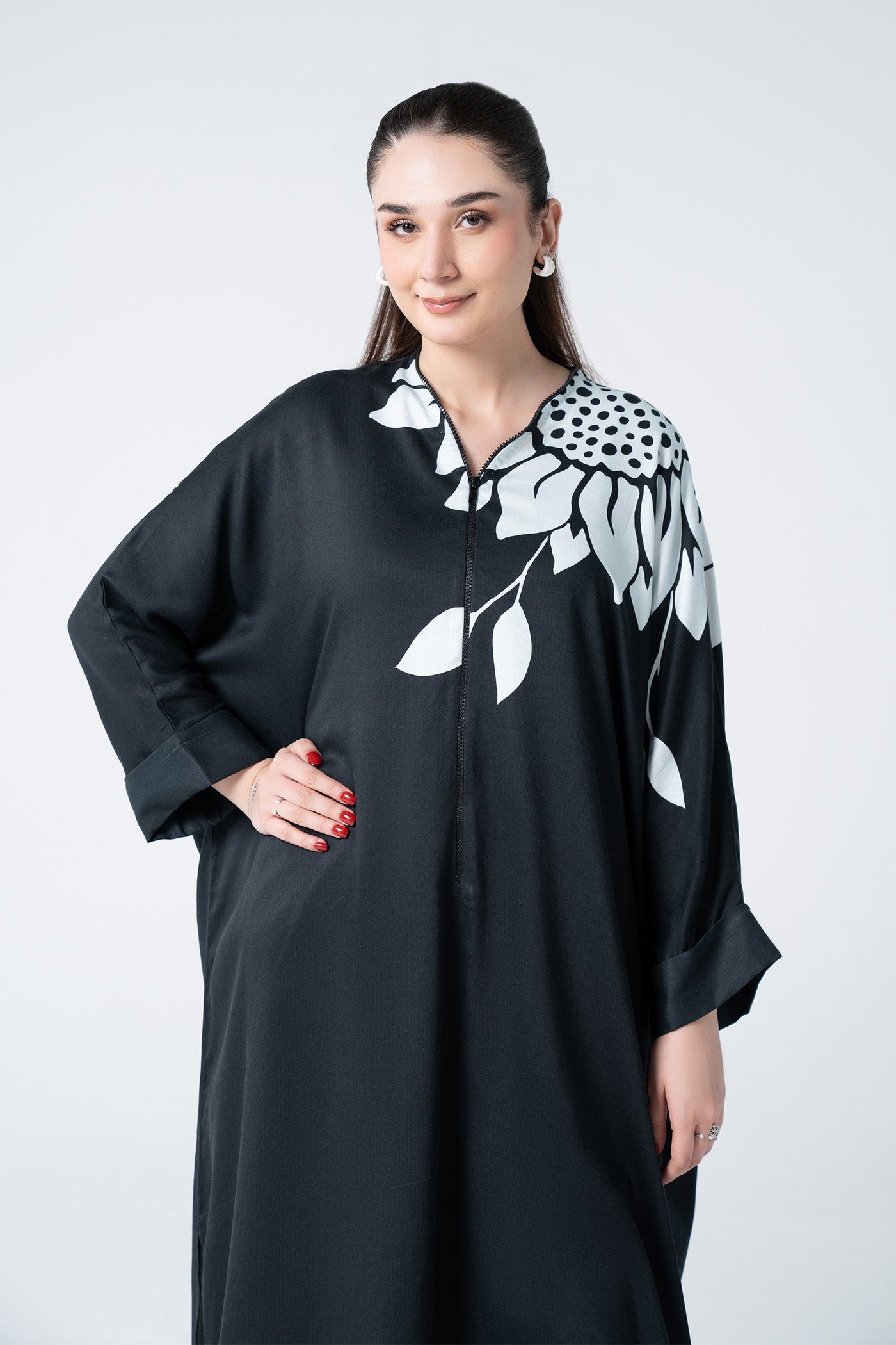 Printed Twill Kaftan