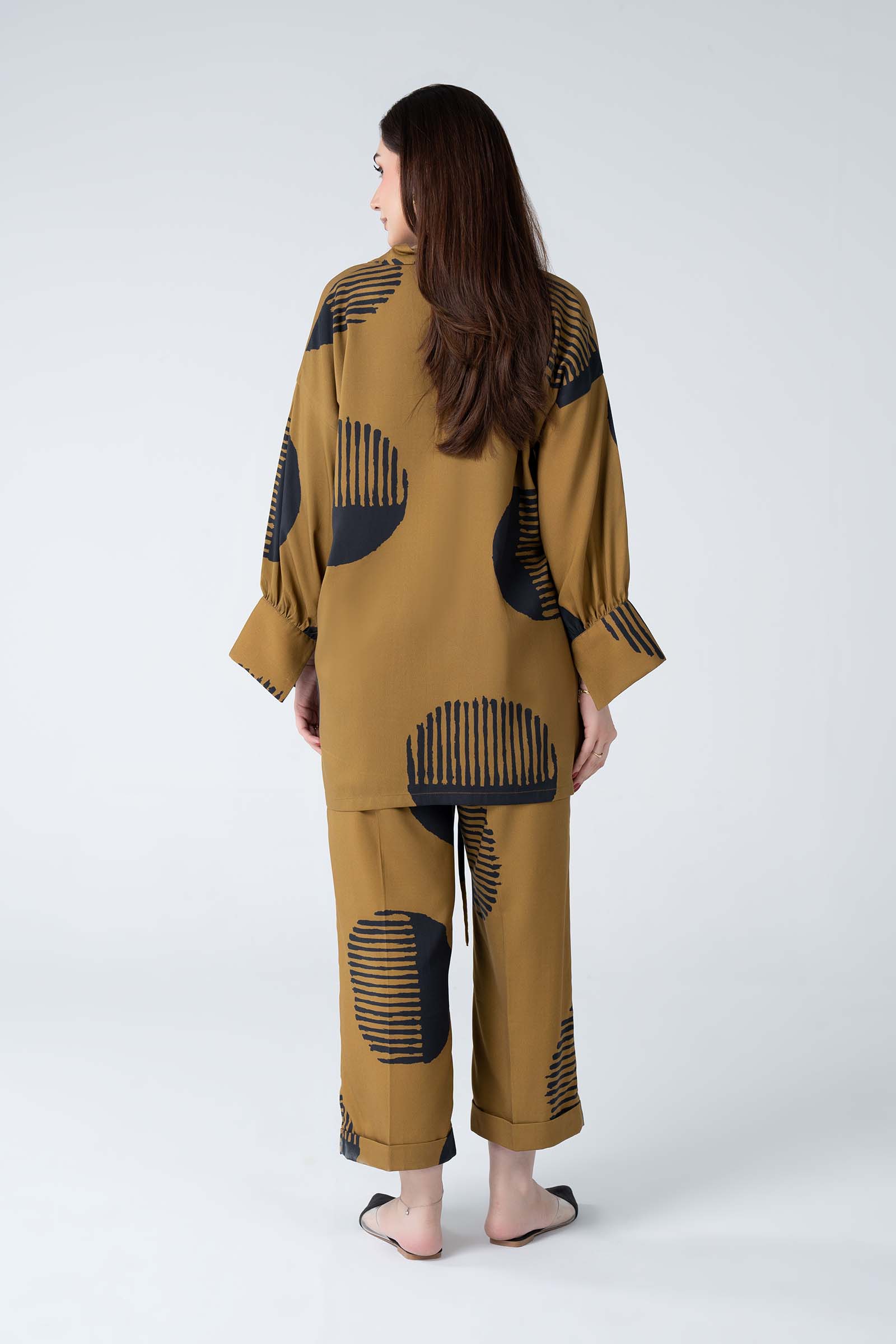 2 Pc Printed Twill Suit