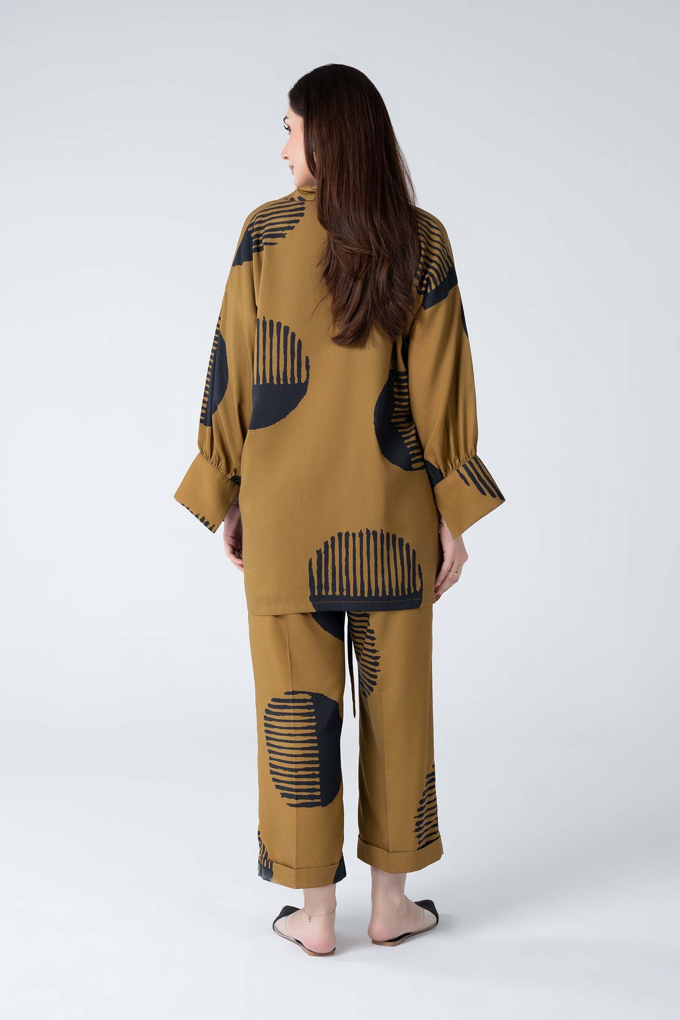 2 Pc Printed Twill Suit