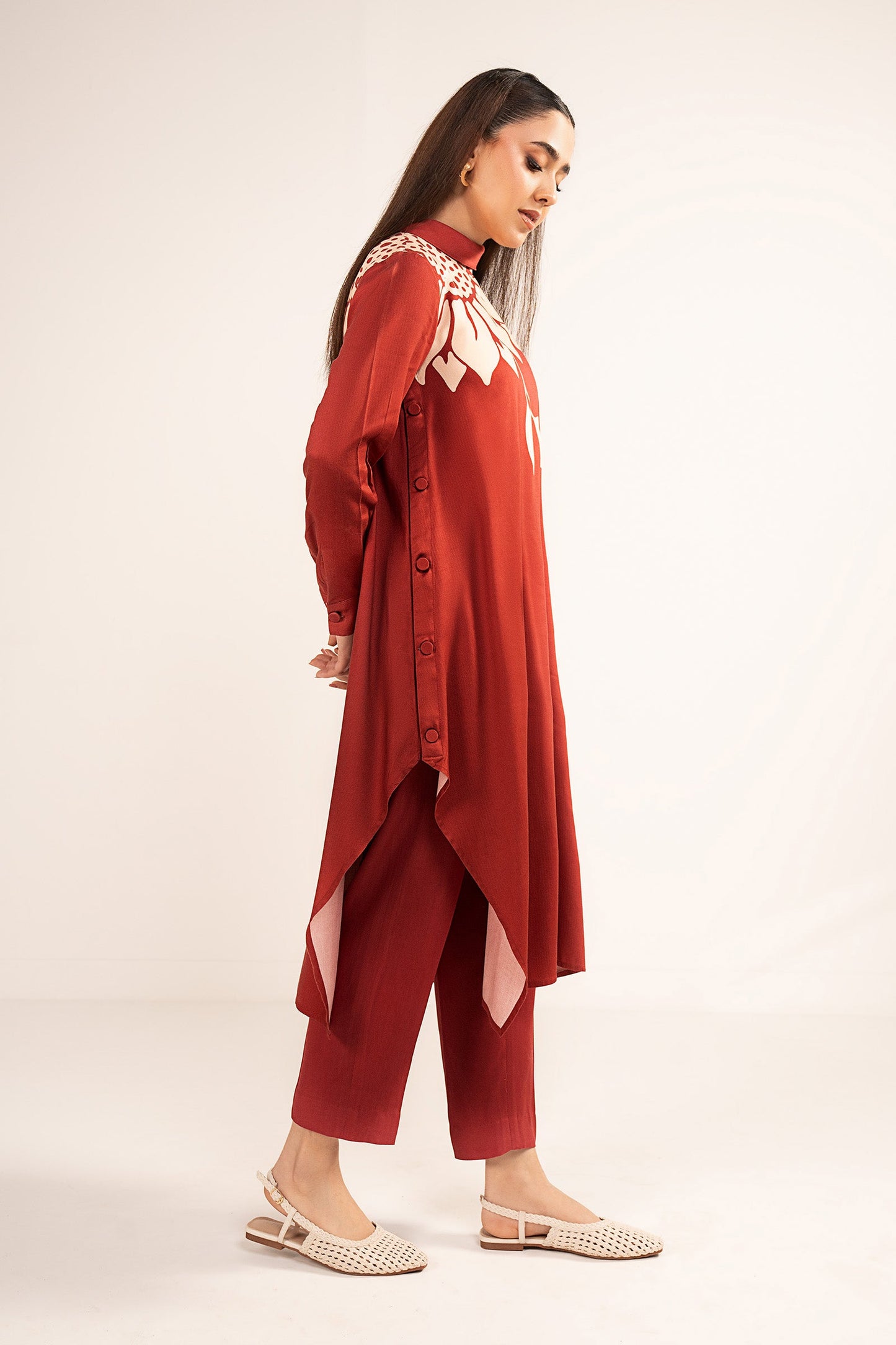 Printed Herringbone Tunic