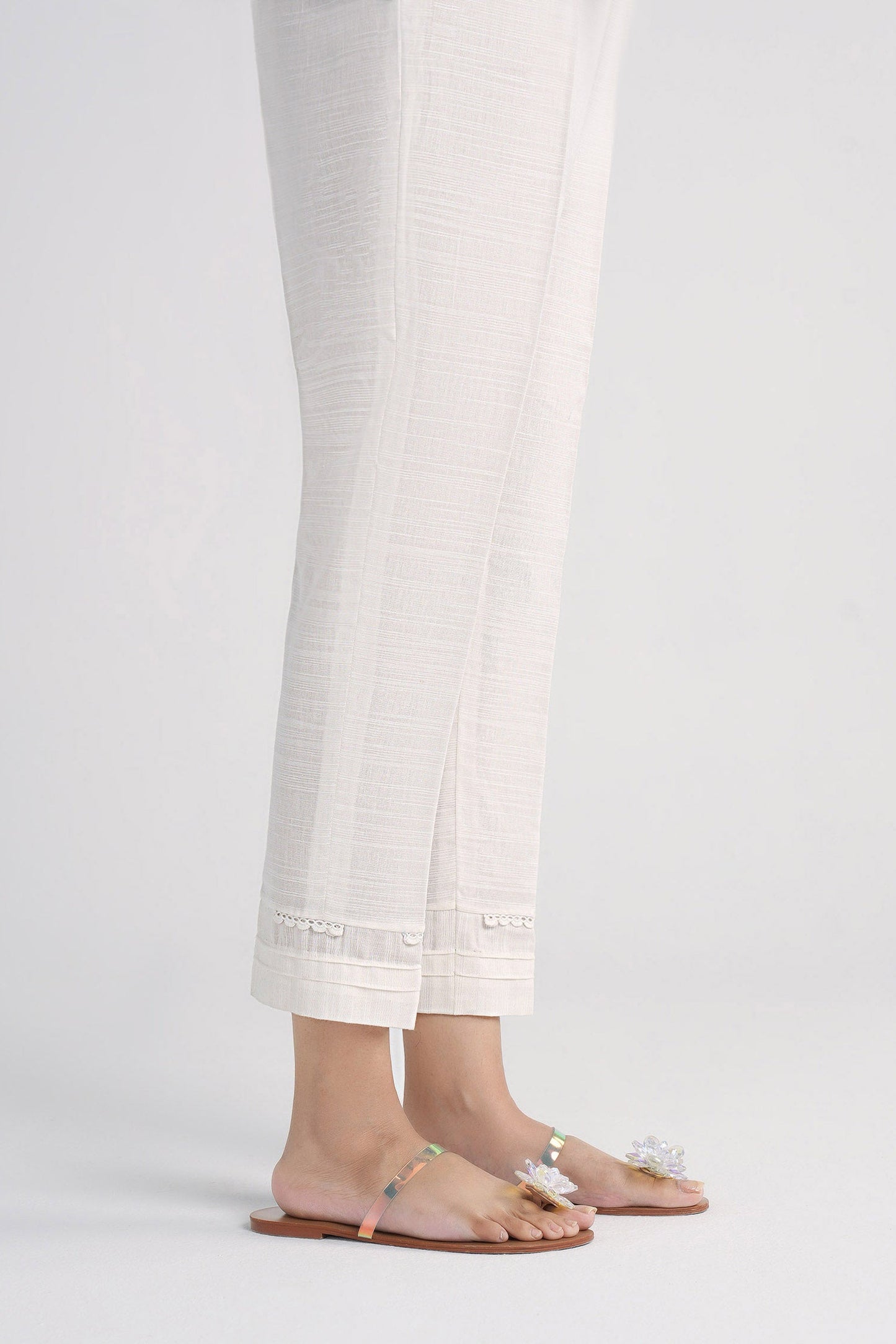 Dyed Slub Khaddar Trouser