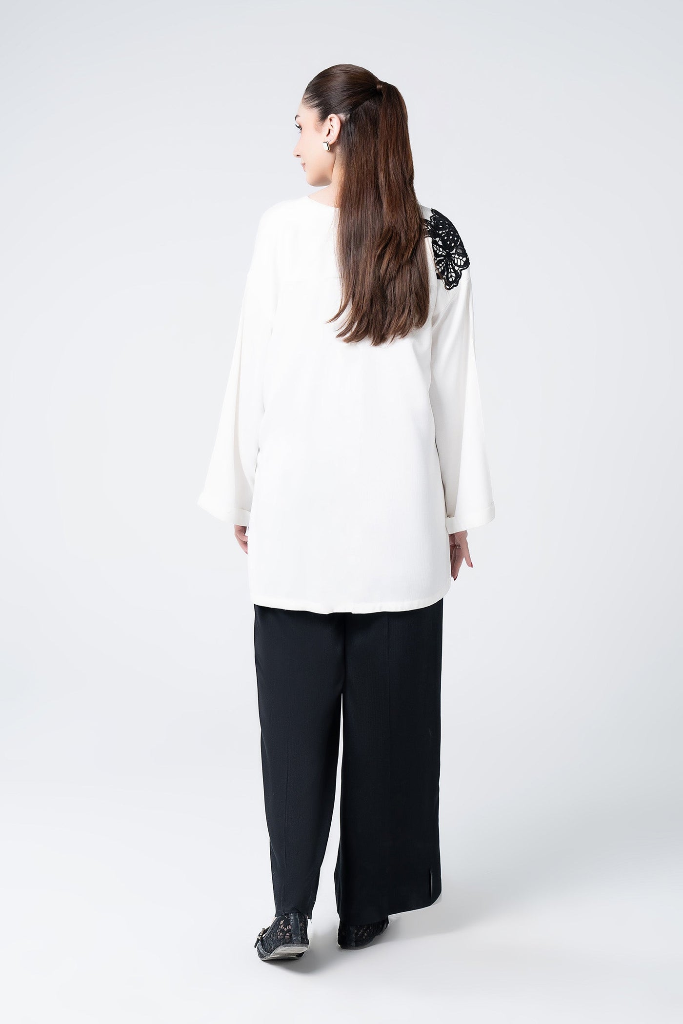 2 Pc Embroidered Herringbone Suit