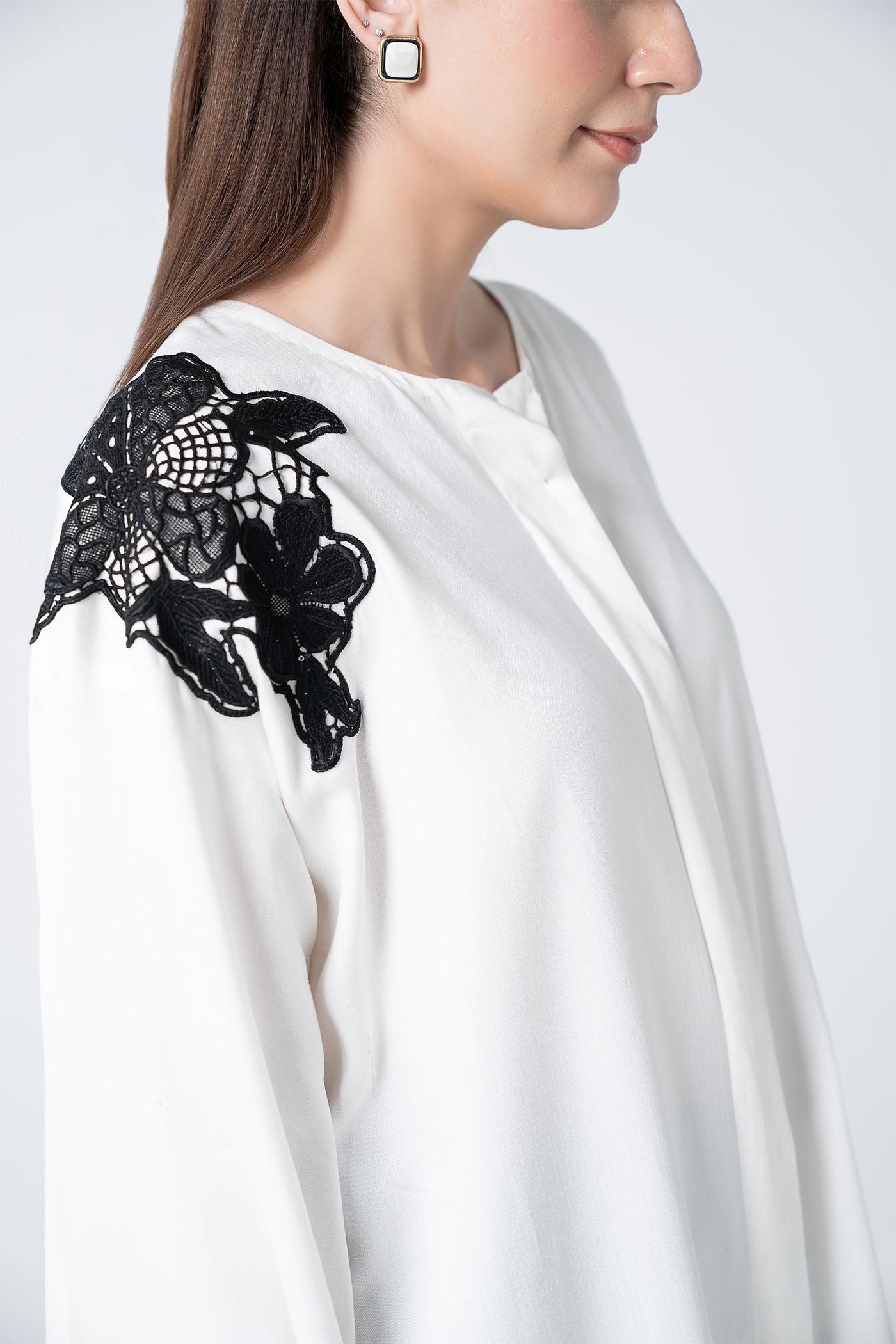 2 Pc Embroidered Herringbone Suit