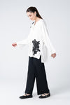 2 Pc Embroidered Herringbone Suit
