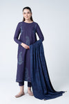 3 Pc Embroidered Dobby Cotton Suit