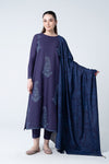 3 Pc Embroidered Dobby Cotton Suit