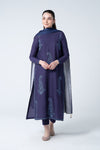 3 Pc Embroidered Dobby Cotton Suit