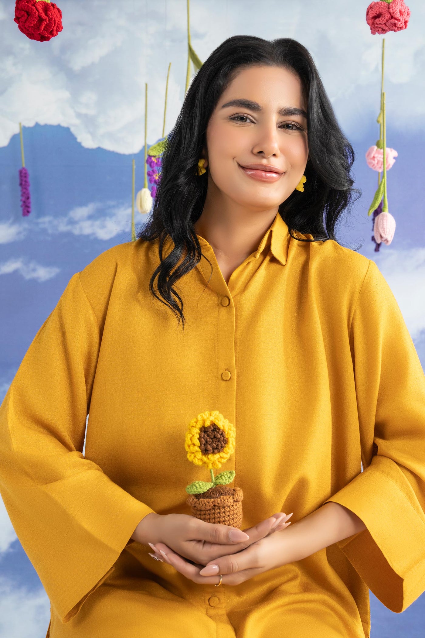 2 Pc Dyed Rib Karandi Suit