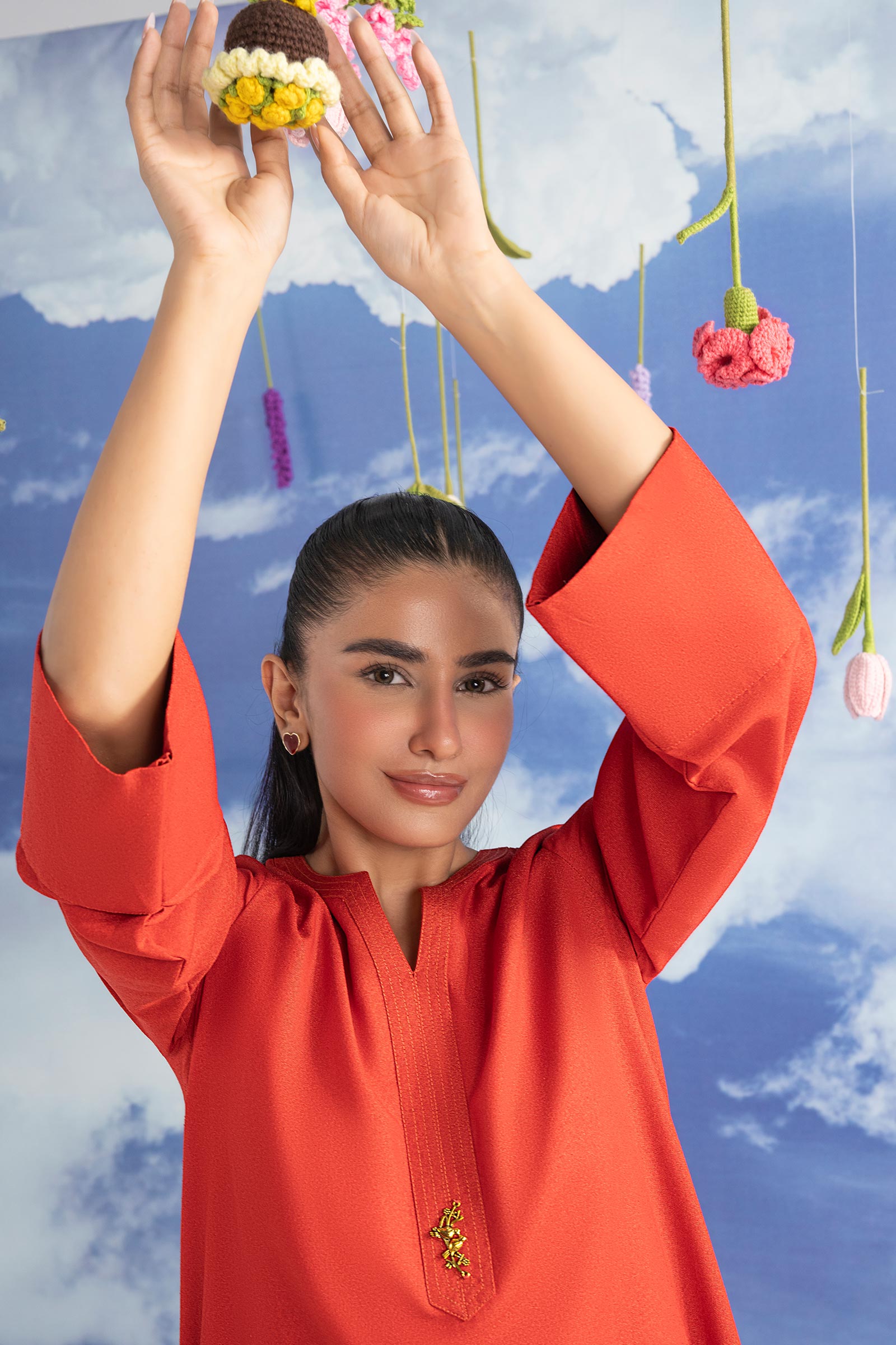 2 Pc Dyed Karandi Suit