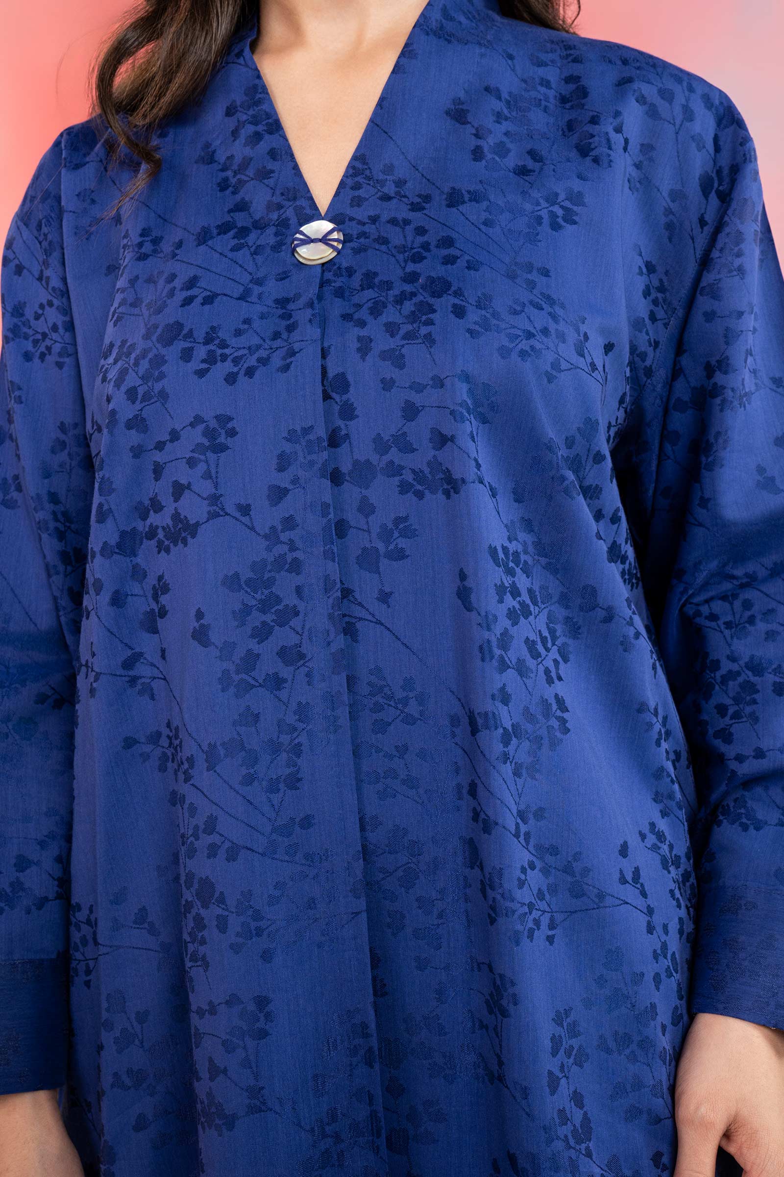 2 Pc Dyed Self-Jacquard Viscose Suit