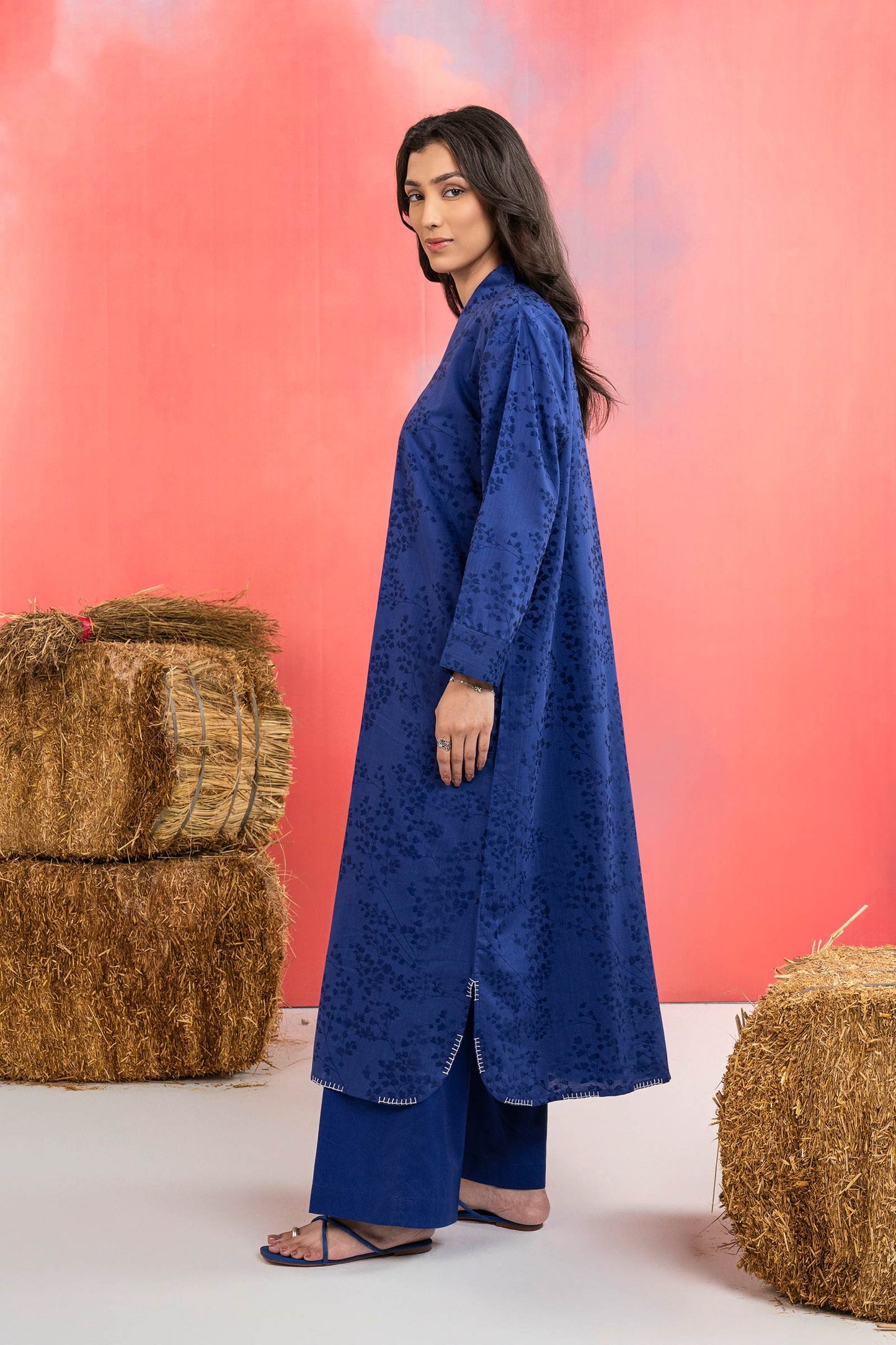 2 Pc Dyed Self-Jacquard Viscose Suit