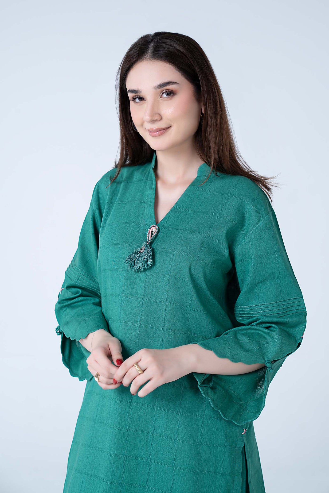 2 Pc Dyed Textured Suit