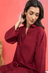 2 Pc Dyed Khaddar Jacquard Suit