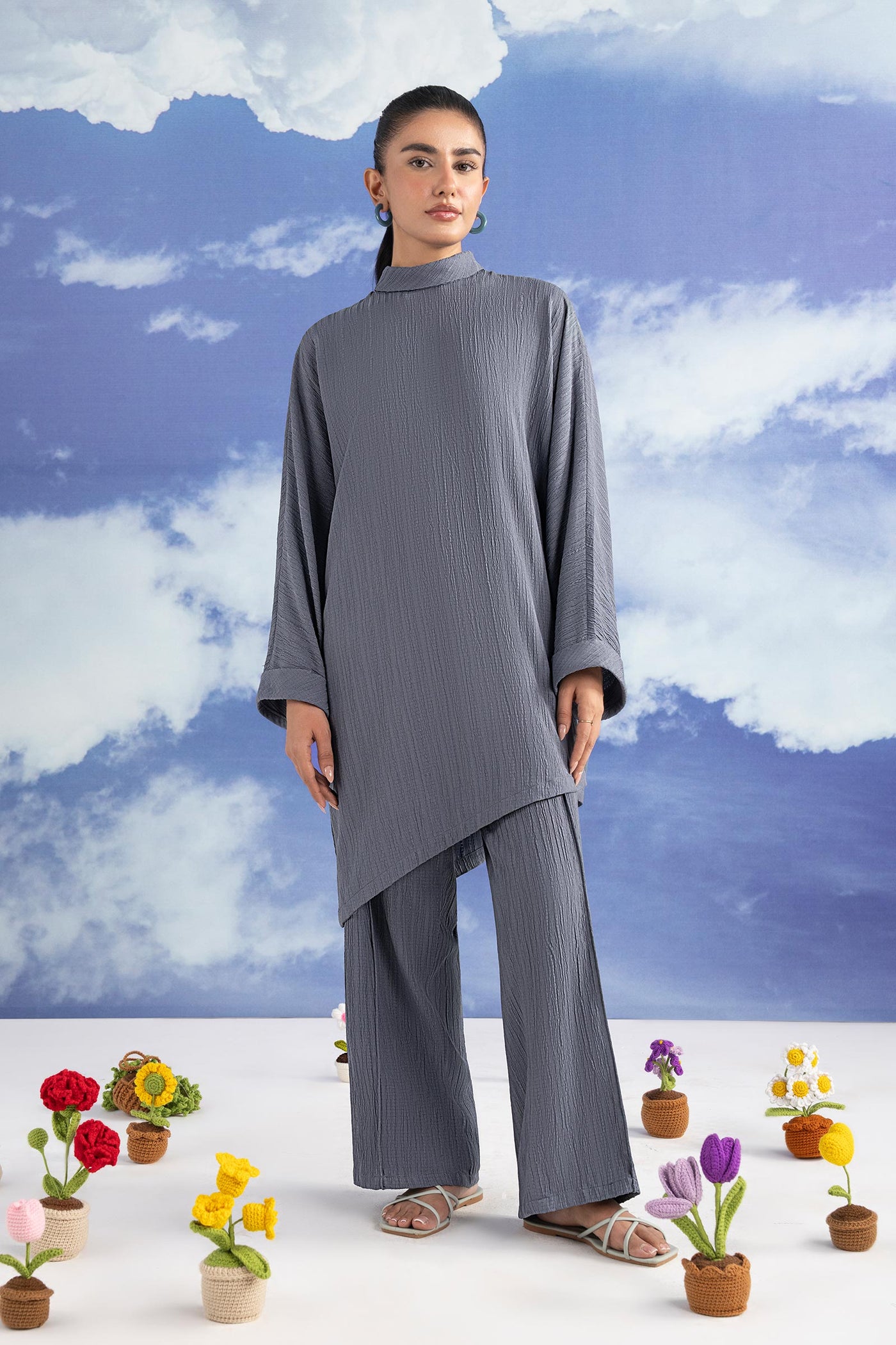 2 Pc Yarn Dyed Suit