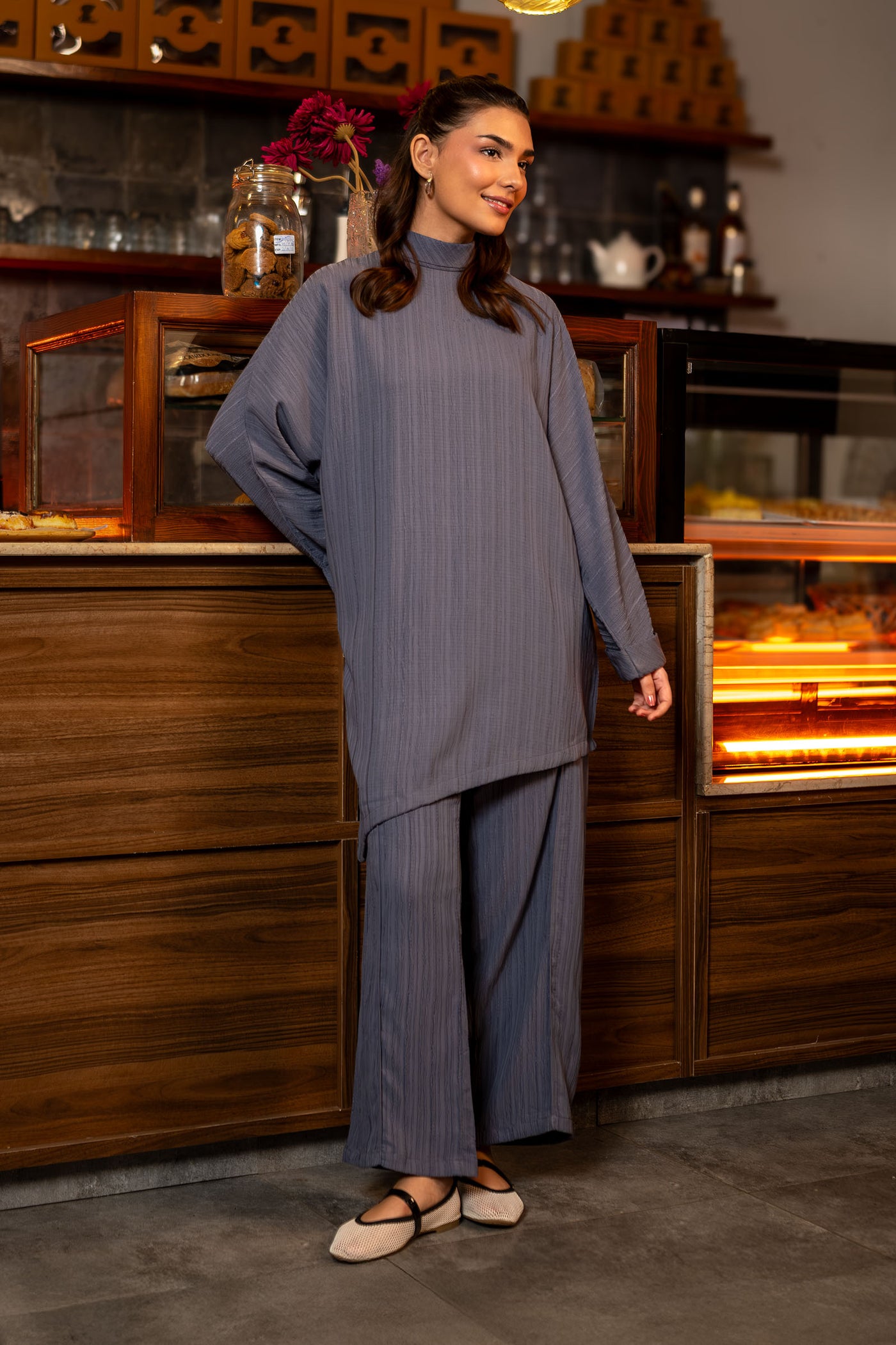 2 Pc Poly Wrinkle Suit