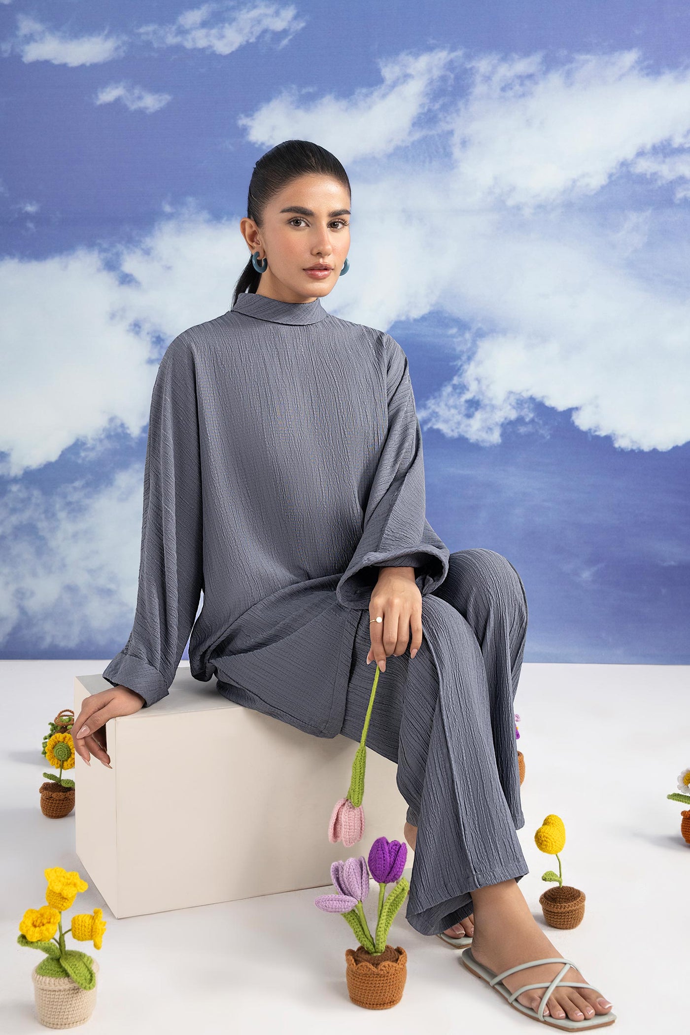 2 Pc Yarn Dyed Suit