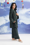 2 Pc Dyed Rib Karandi Suit