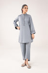 2 Pc Dyed Khaddar Jacquard Suit