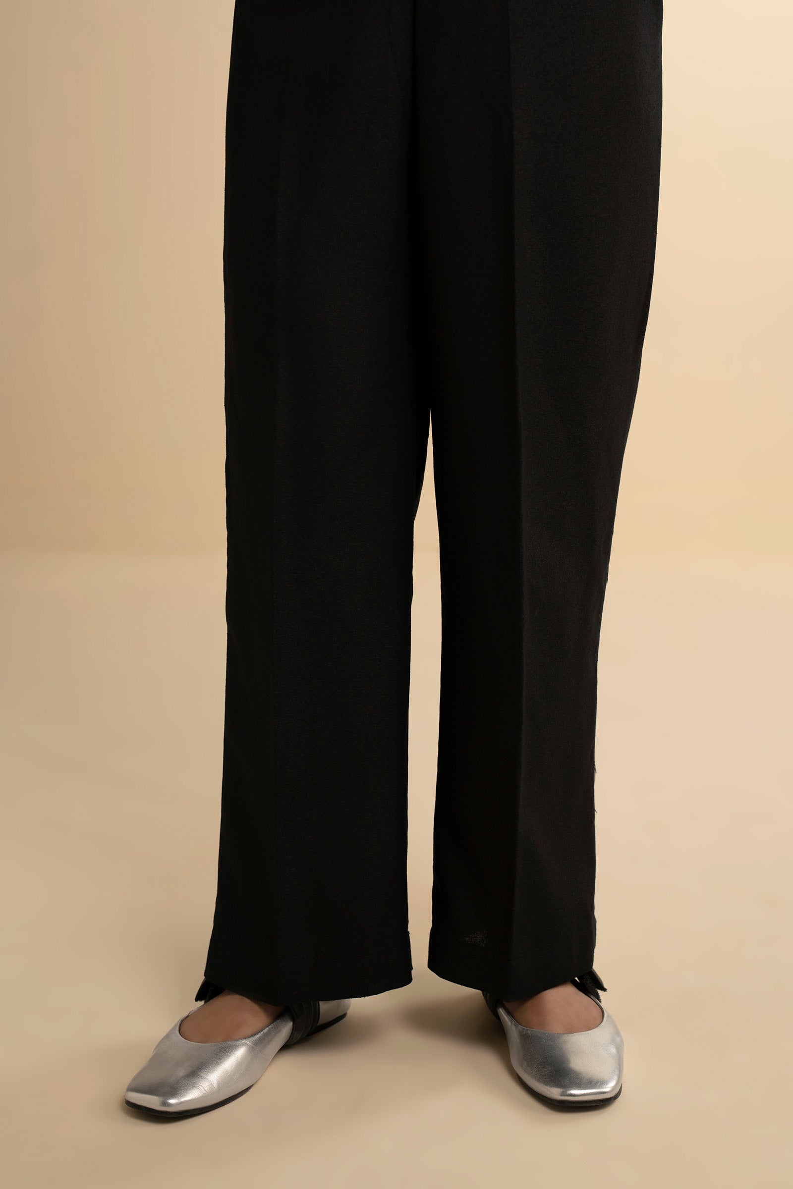 Embroidered Karandi Trouser