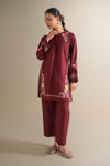 2 Pc Embroidered Khaddar Suit