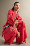2 Pc Printed Twill Suit