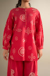 2 Pc Printed Twill Suit