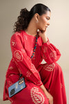 2 Pc Printed Twill Suit