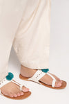 Embroidered Cambric Shalwar