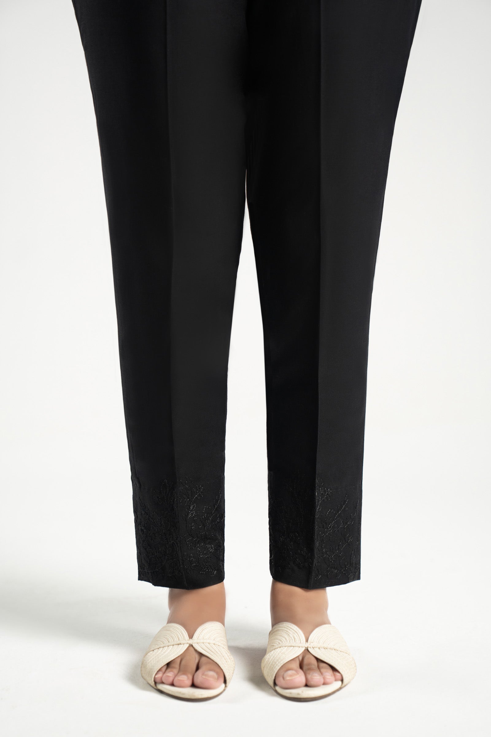 Embroidered Cambric Trouser