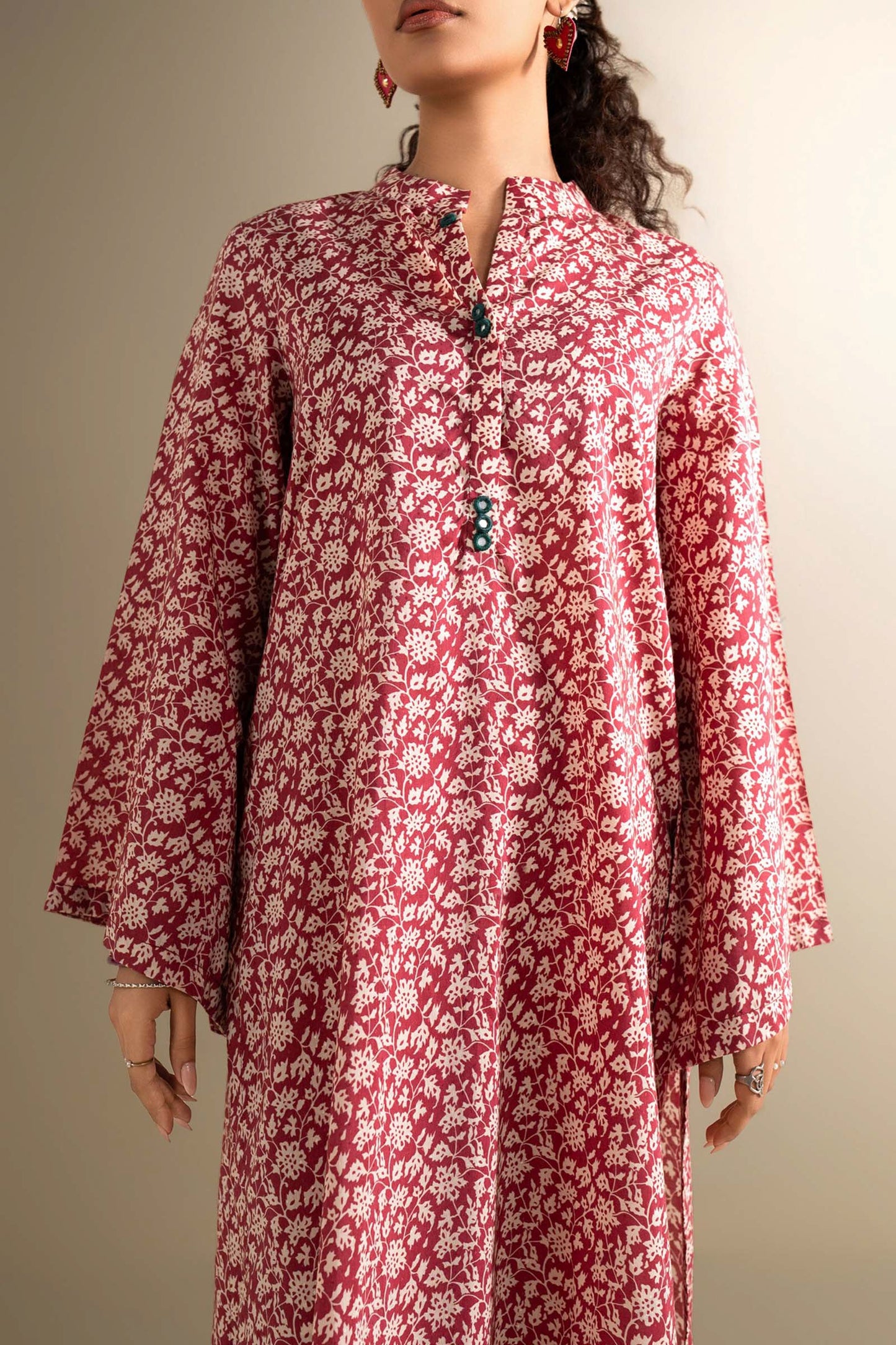 2 Pc Embroidered Dobby Viscose Suit