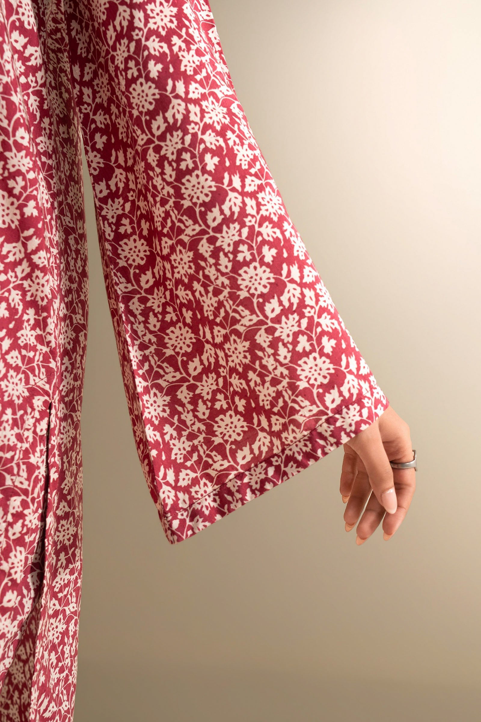 2 Pc Embroidered Dobby Viscose Suit