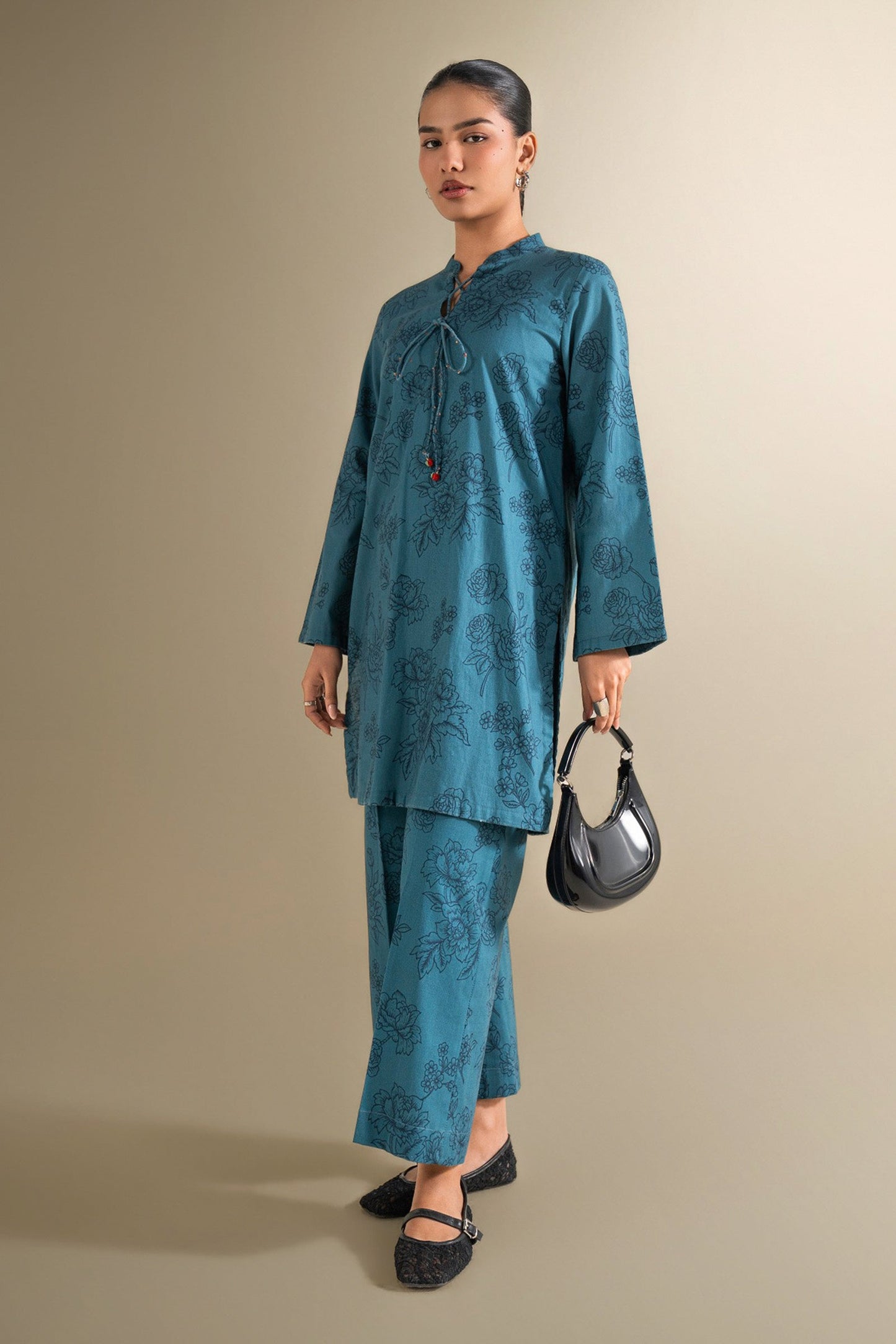 2 Pc Printed Crosshatch Suit