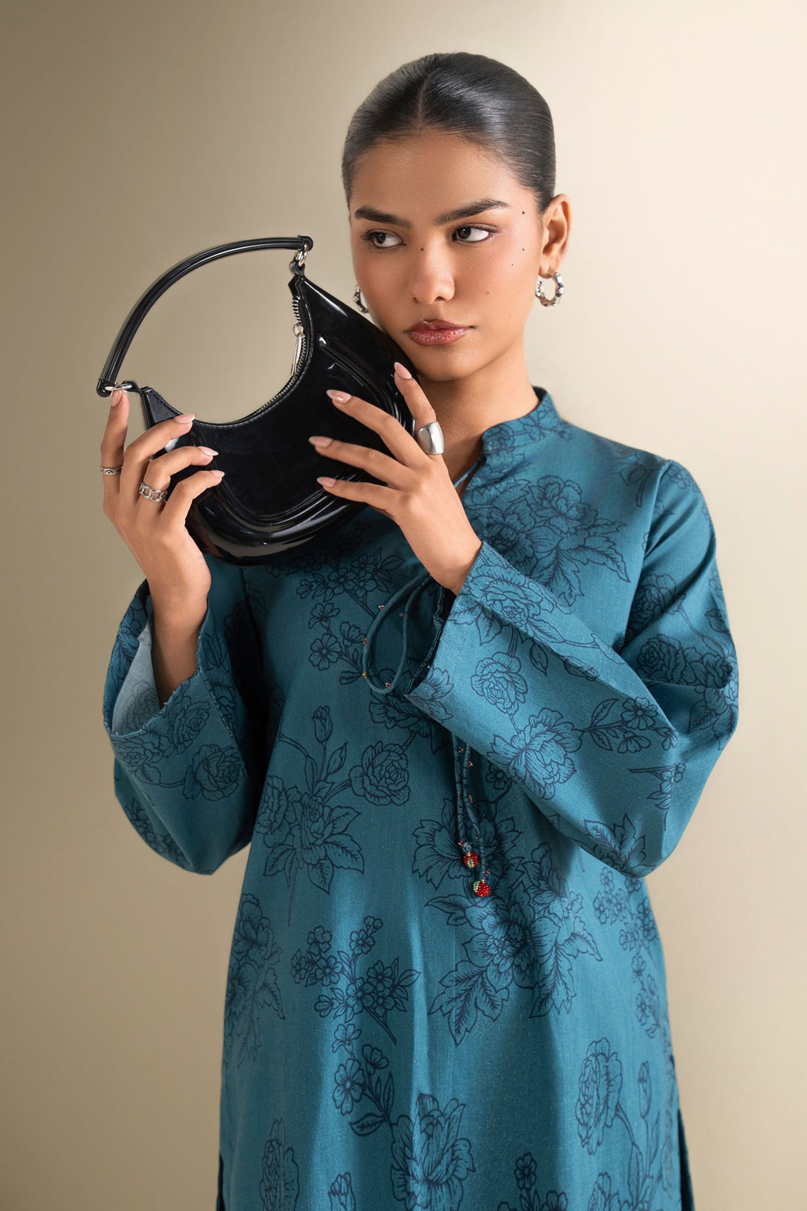 2 Pc Printed Crosshatch Suit
