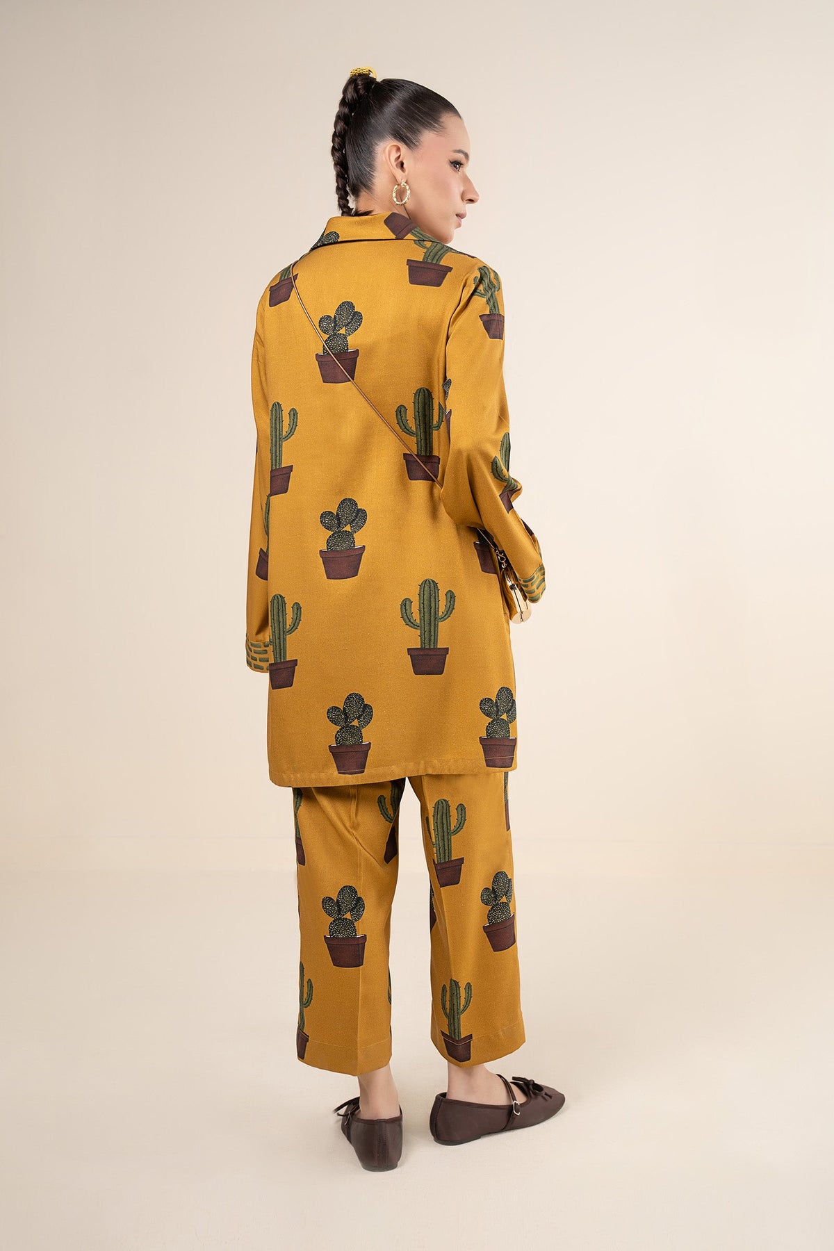 2 Pc Printed Twill Suit