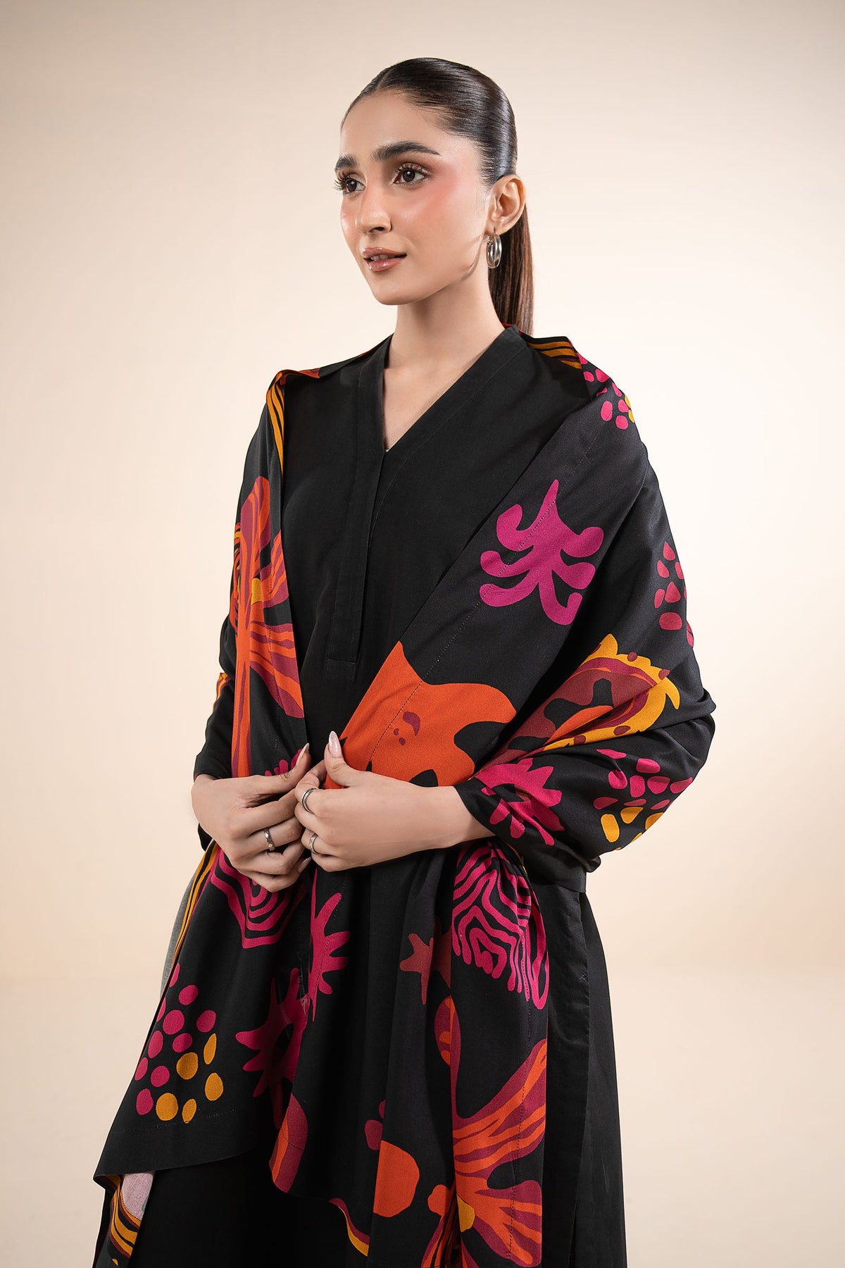 Printed Linen Scarf