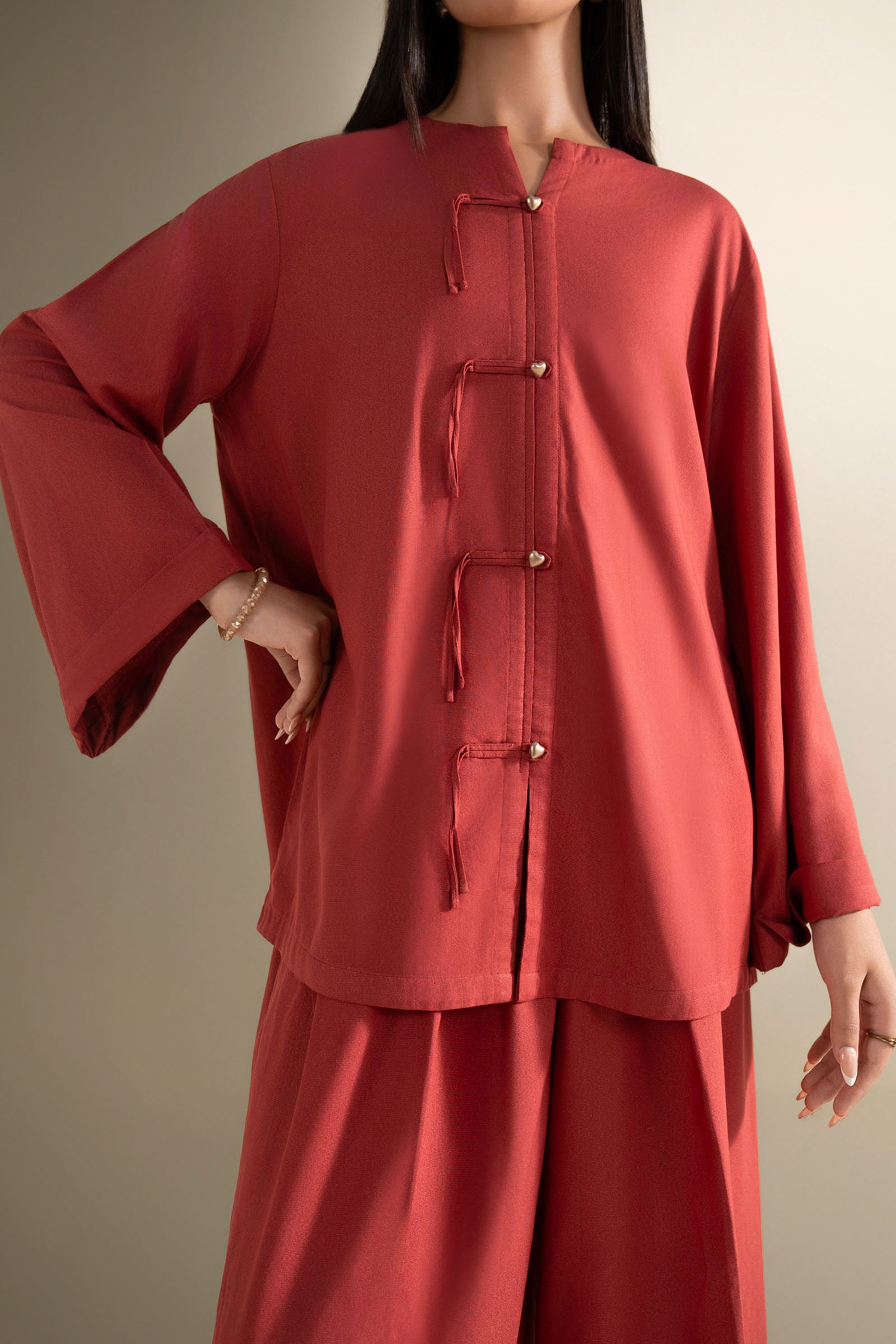 2 Pc Dyed Karandi Suit