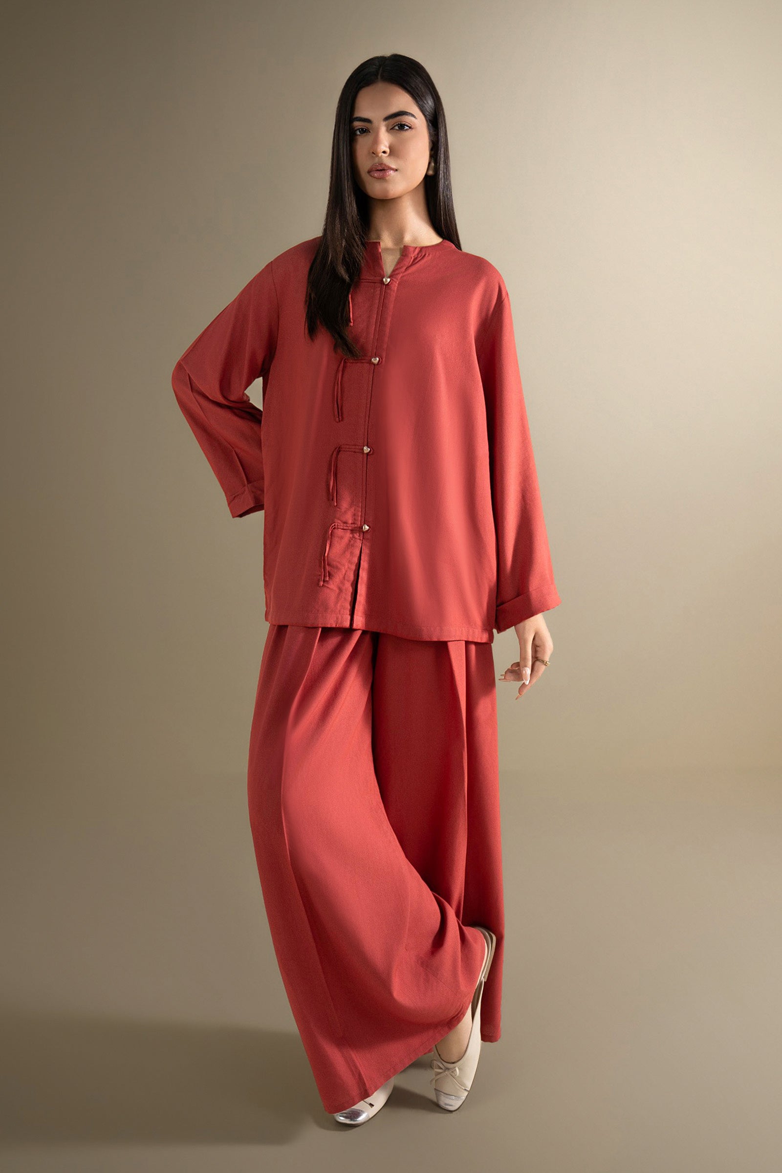 2 Pc Dyed Karandi Suit