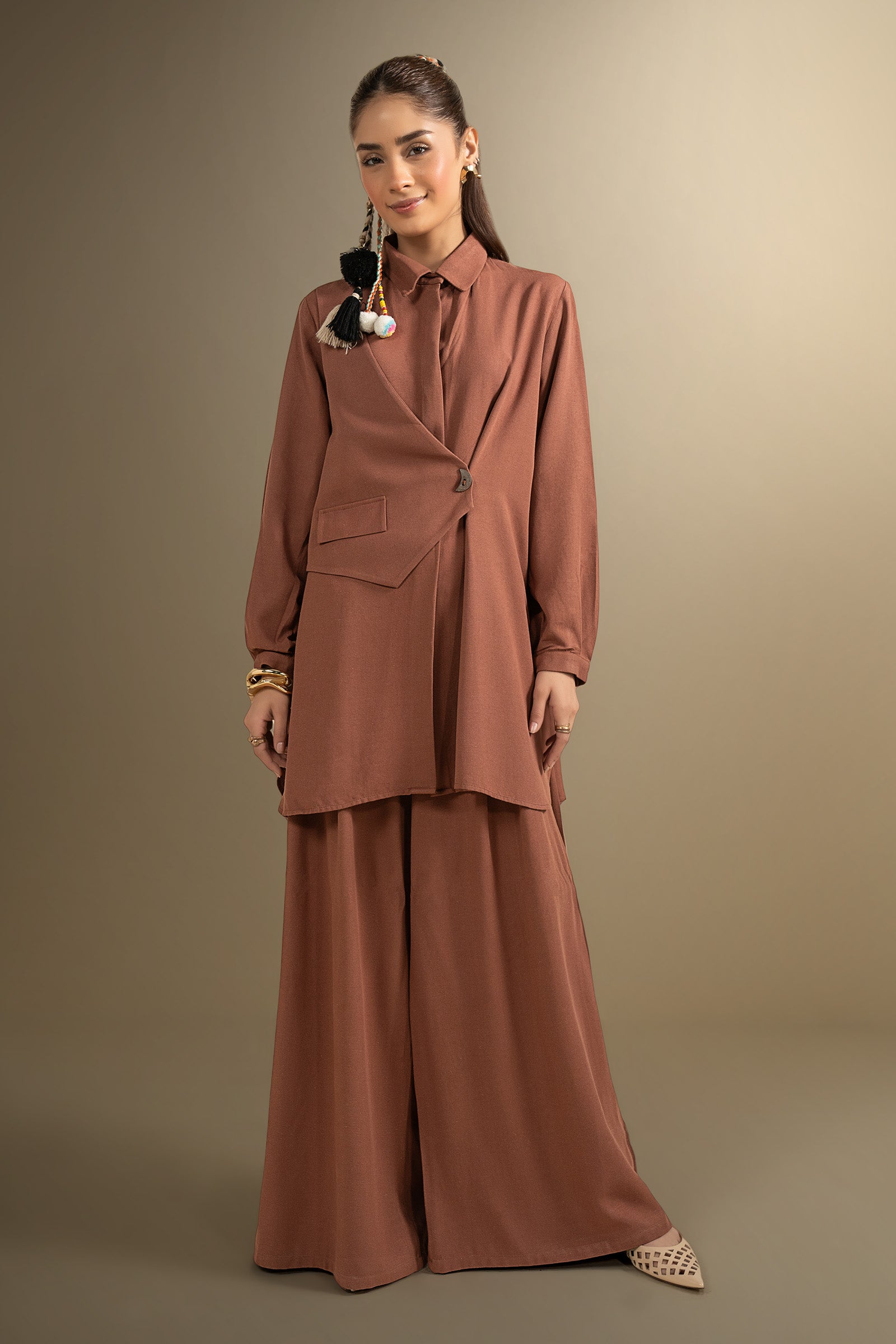 2 Pc Dyed Khaddar Suit