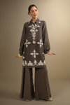 2 Pc Embroidered Cotton Dobby Suit
