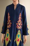 2 Pc Embroidered Cotton Dobby Suit
