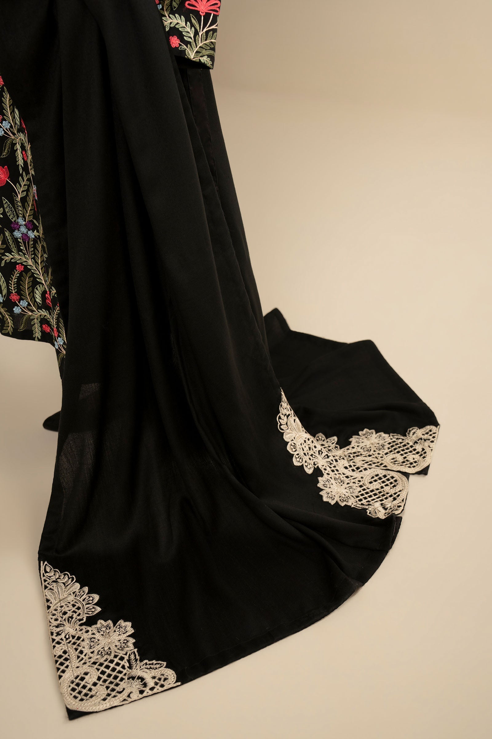 2 Pc Embroidered Cambric Suit