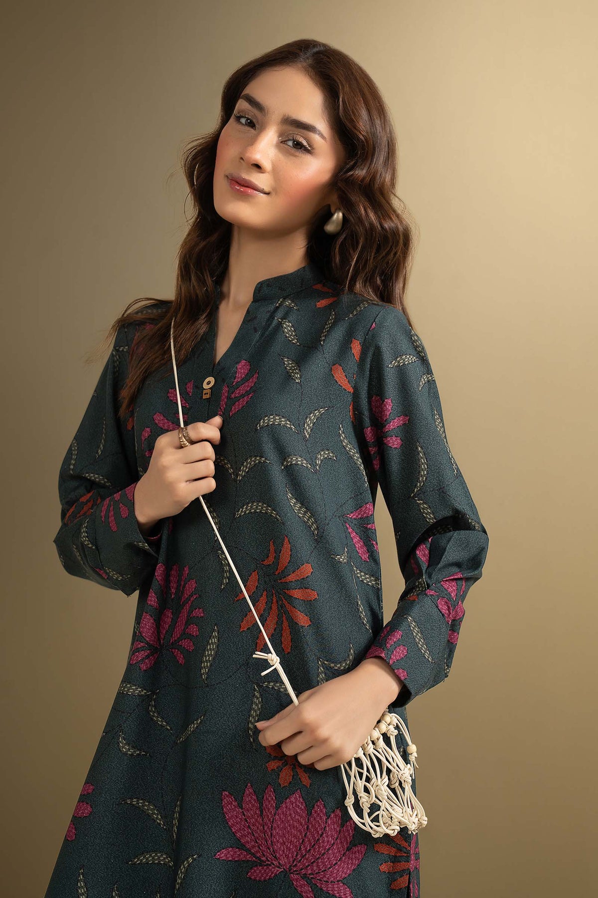 2 Pc Printed Karandi Suit