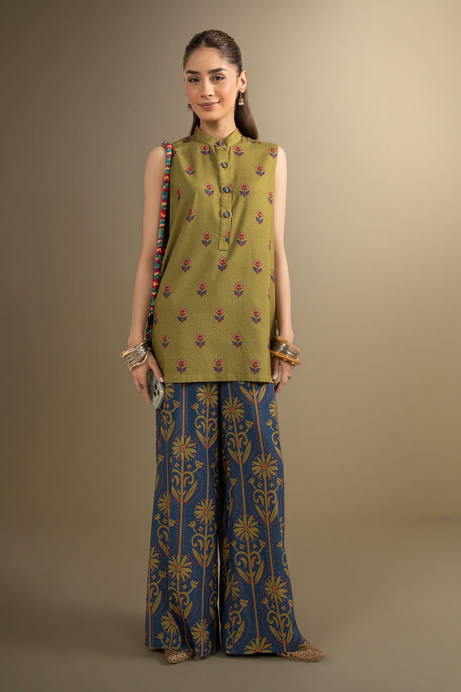 2 Pc Printed Karandi Suit