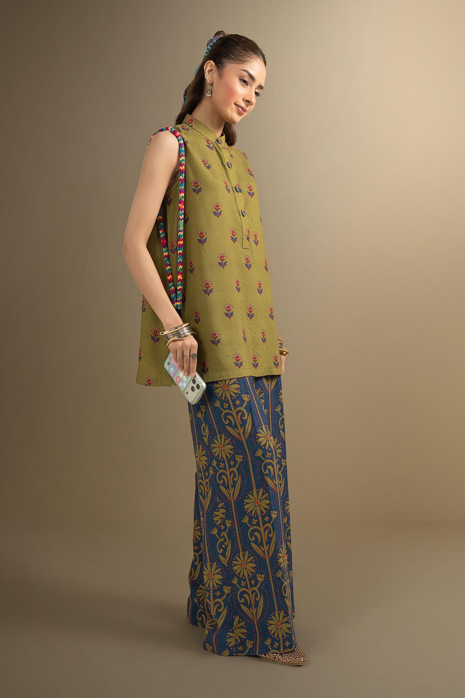 2 Pc Printed Karandi Suit