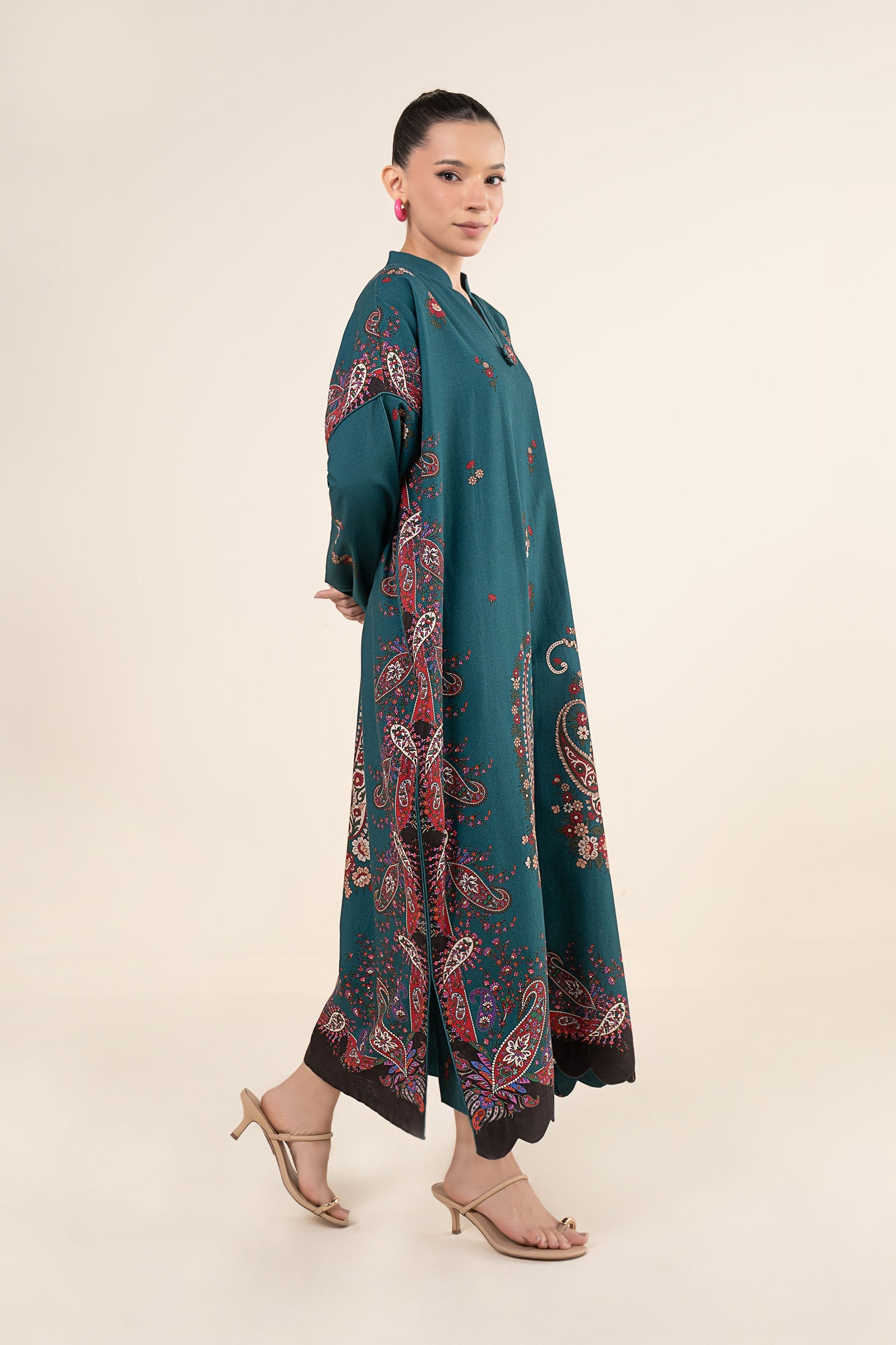 2 Pc Printed Khaddar Suit