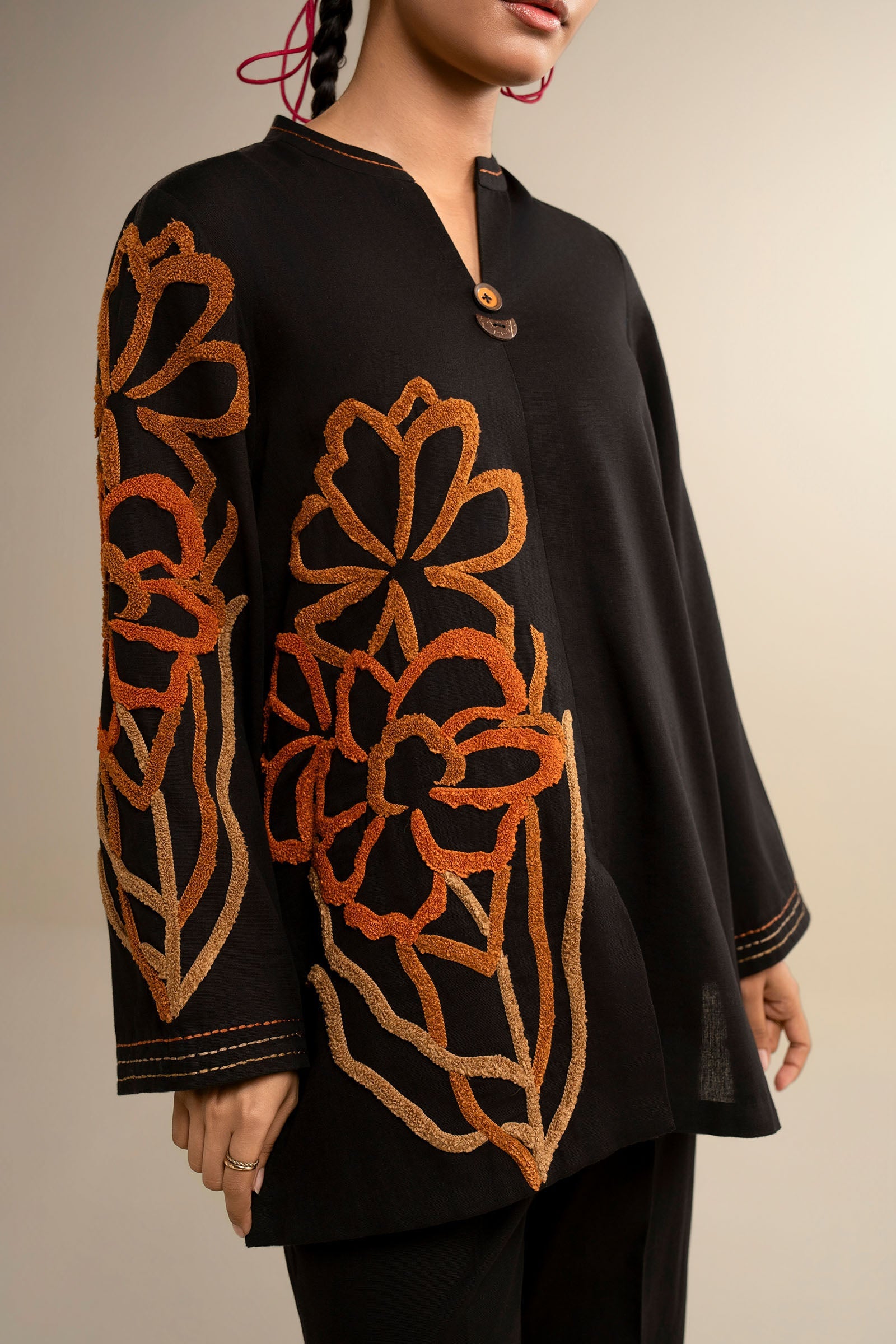 2 Pc Embroidered Khaddar Suit