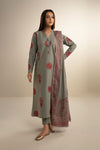 3 Pc Embroidered Twill Suit